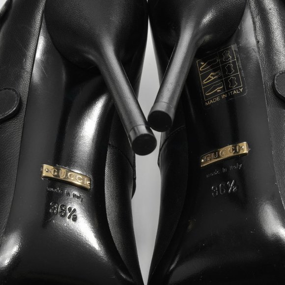 New Authentic Gucci Studded Black Ankle Booties - Picture 10 of 14